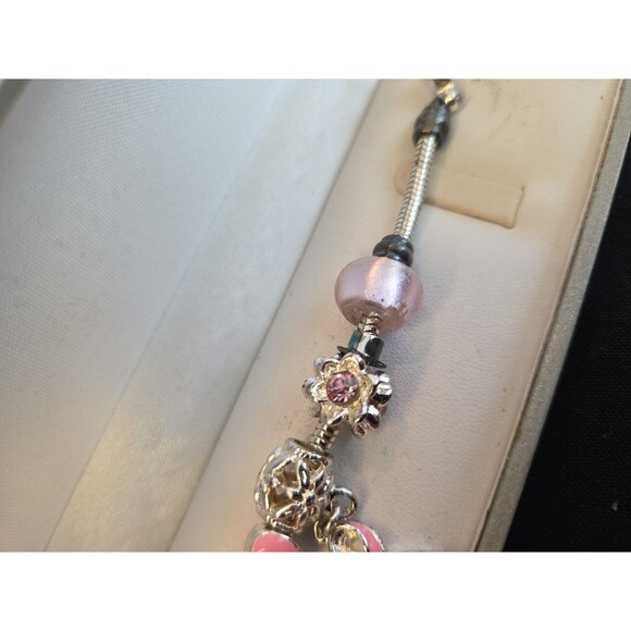 Breast Cancer 7" Style Charm Bracelet In Gift Box **Read Description - Picture 5 of 7